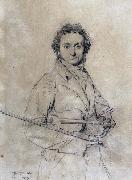 Jean-Auguste Dominique Ingres The Violinist Niccol Sweden oil painting artist